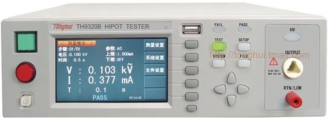 常州同惠TH9320B交流耐壓測試儀