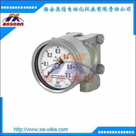威卡△P差压表 DIN 16003标准732.14.100不锈钢差压表 WIKA差压表 4MPa静压值
