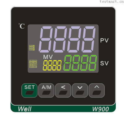 進(jìn)口溫控表 Well唯樂 0.2級(jí)高端三色LCD液晶溫控器溫控表W900