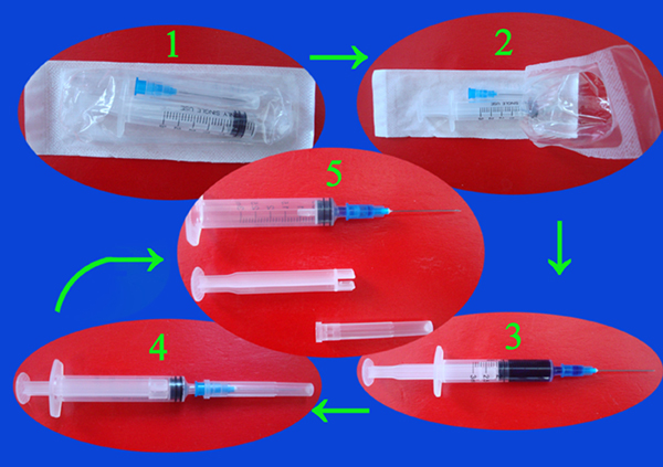 一次性使用无菌自毁型固定剂量疫苗注射器(带针)---有