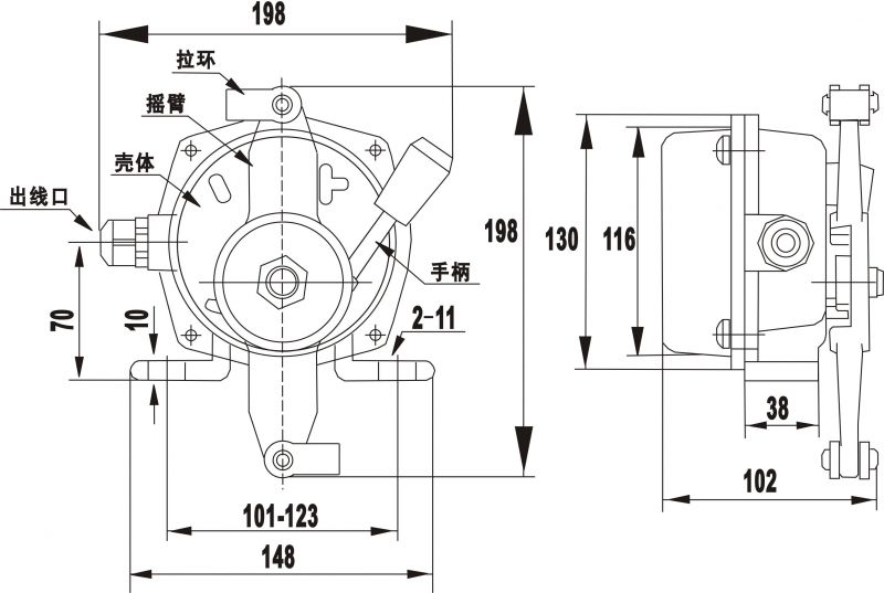 皮带机拉绳开关价格,图片,参数-上海双旭电子有限公司