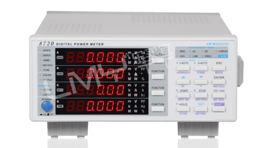 青岛青智8720电参数测量仪 新款高精度数字功率计