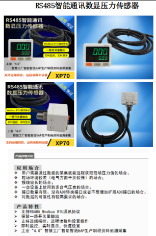 RS485智能通訊數(shù)顯壓力傳感器