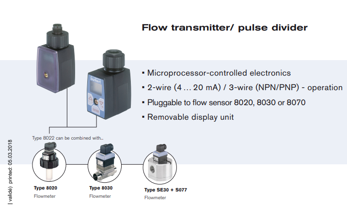 burkert 8022流量傳感器