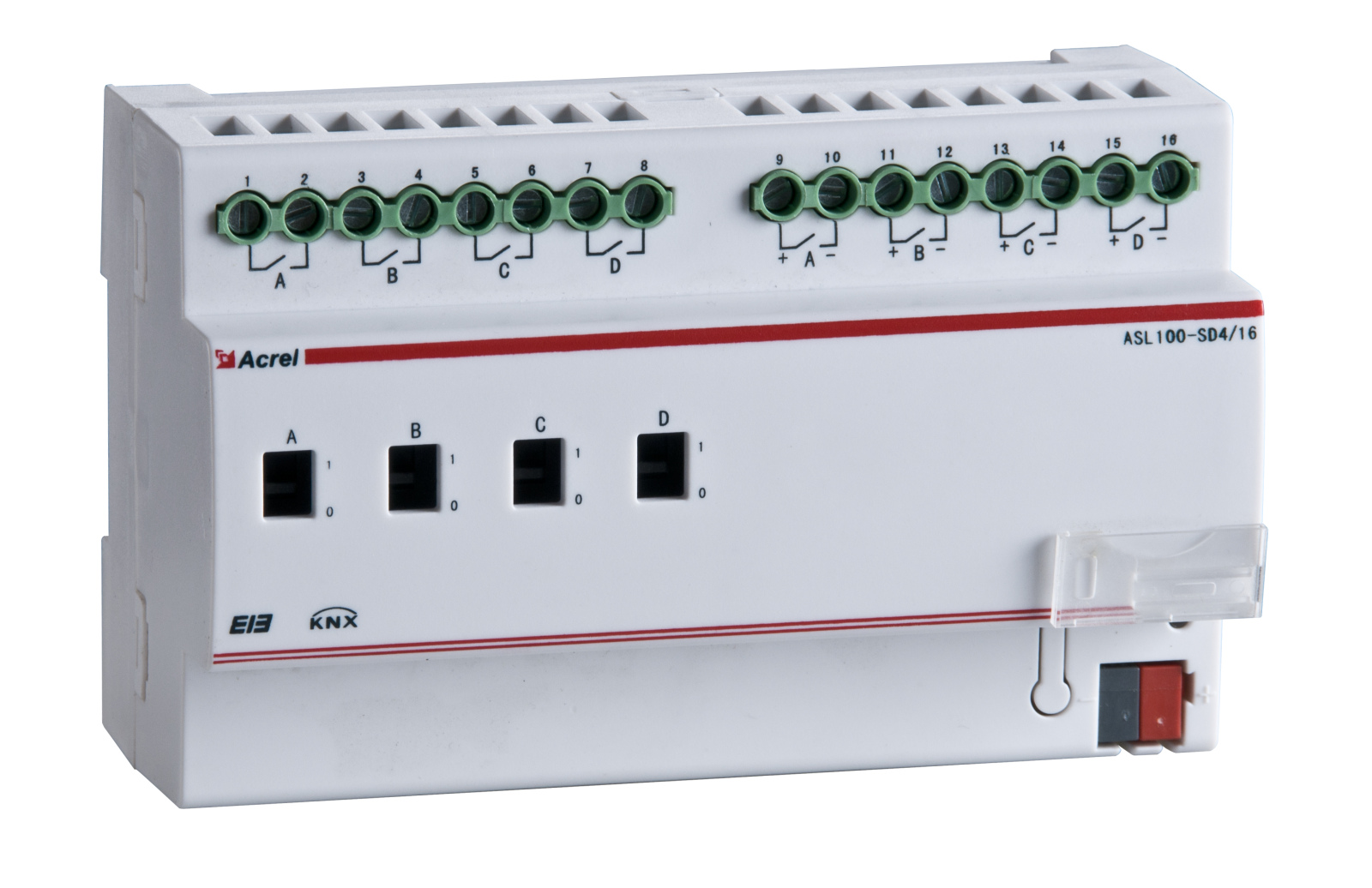 安科瑞ASL100-SD4/16智能照明调光器 开关控制 4路0-10V调光接口