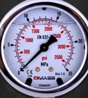 德國dmass德瑪仕軸向壓力表0-60Mpa(0-8700psi)