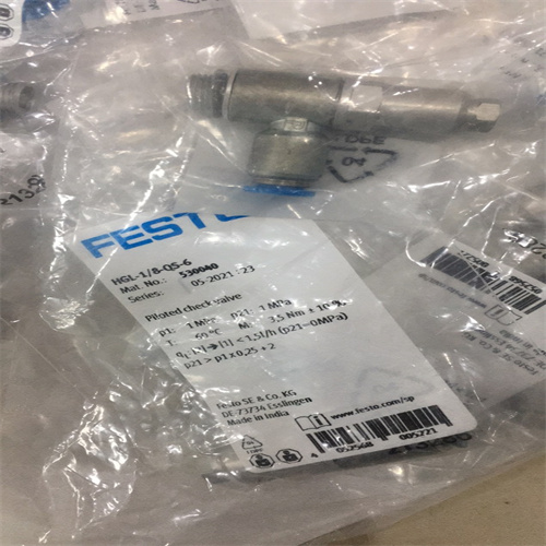 FESTO先導式止回閥技術參數HGL-1/8-QS-6