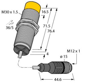 感应式耦合器NICS-M30-IOL2P8-0,3-RKC4.4T德国TURCK