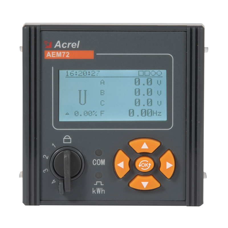 Acrel安科瑞AEM72三相嵌入式多功能智能电能表谐波测量0.5S级精度