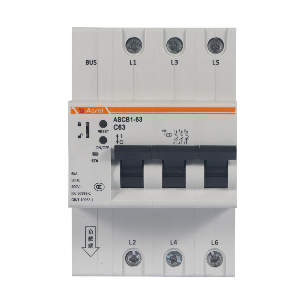安科瑞智慧断路器电压、电流、功率监测电流16a安科瑞ASCB1-63-C16-3P