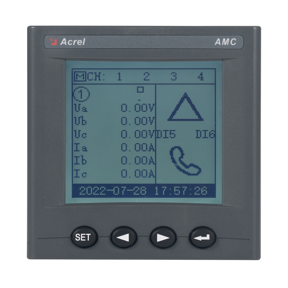 安科瑞AMC300L-6E3多路电能采集装置多回路嵌入式仪表 监测三相4路交流电能485通讯