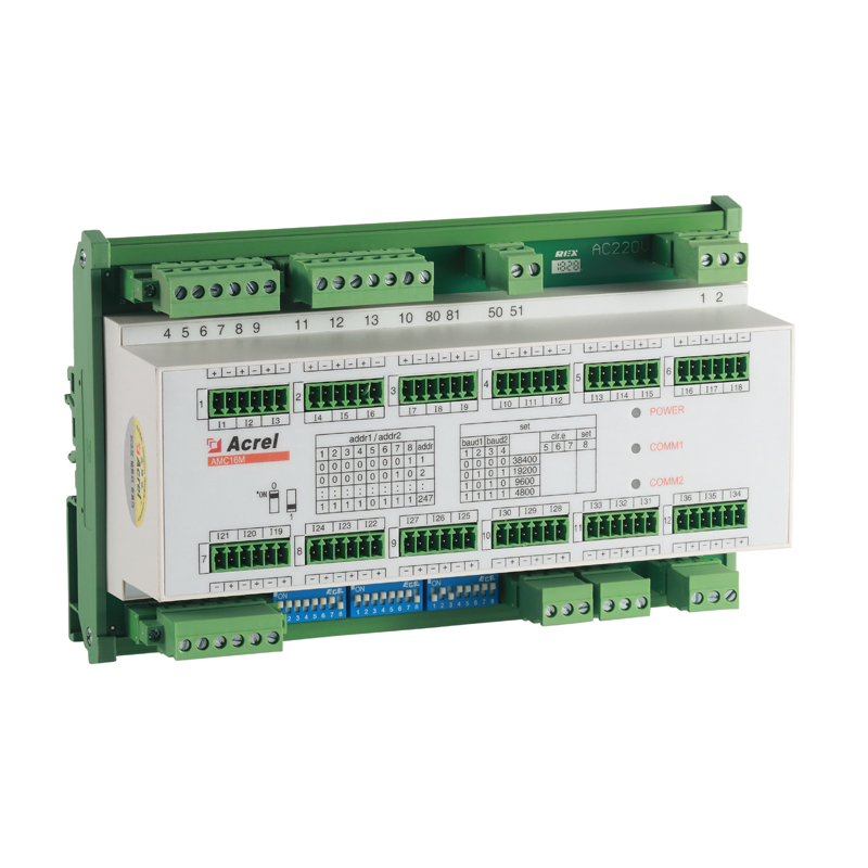 安科瑞列头柜监测装置 AMC16MA多回路三相电流测量装置 RS485通讯