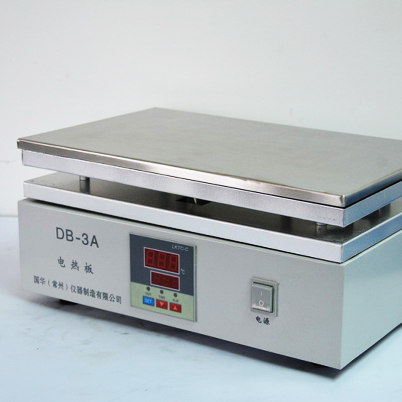 国华实验设备DB-3A不锈钢电热板(数显)微电脑控温不易变形