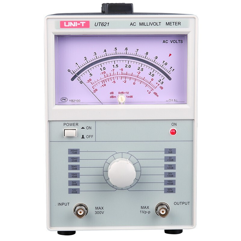 优利德UNI-T UT621指针交流毫伏表单通道电压表立体声音响频响