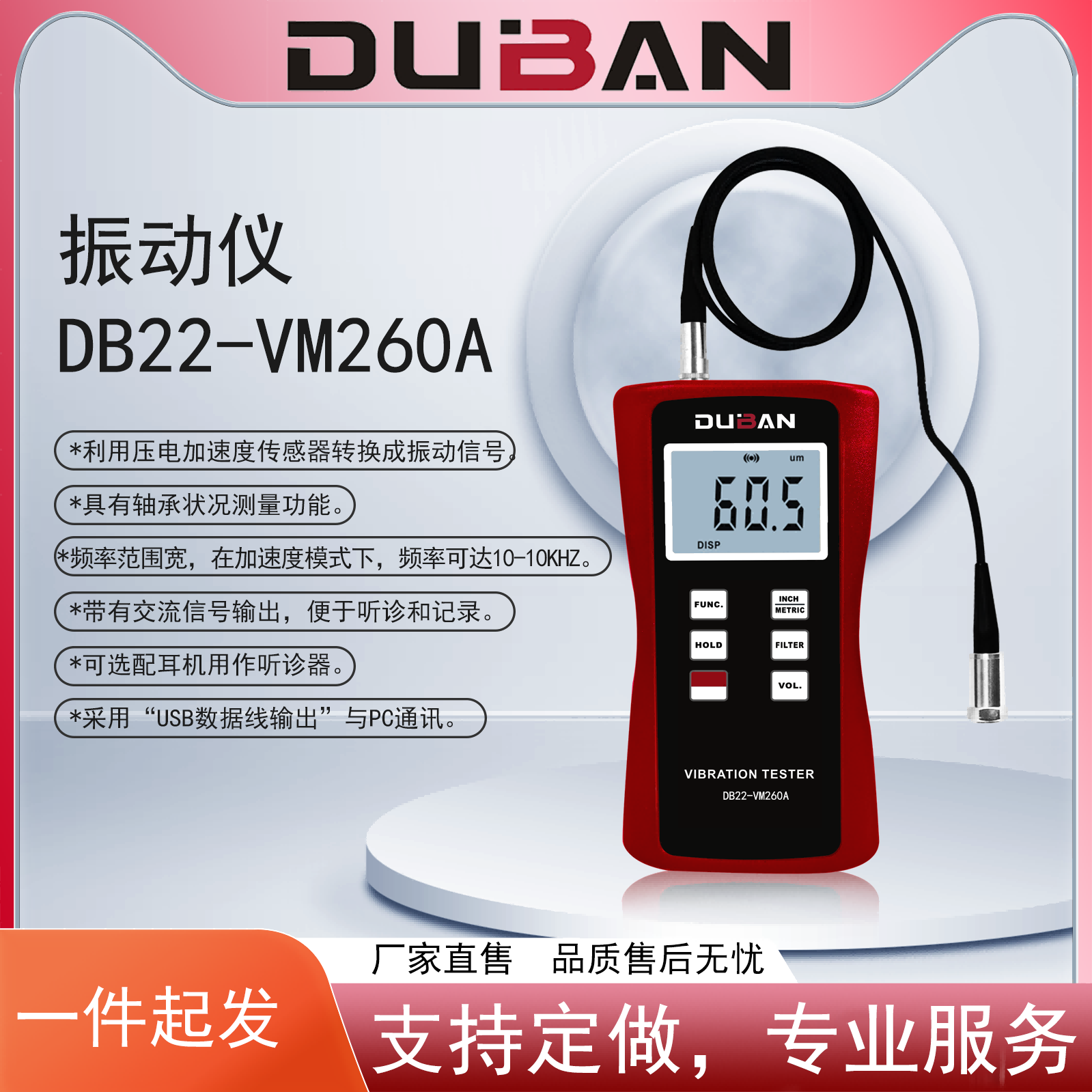 測(cè)振儀  DB22-VM260A