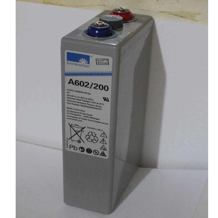 德国阳光蓄电池A602/580 2V600AH胶体储能电池