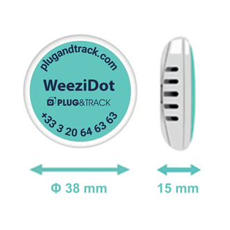 日油技研 WeeziDot 2.4GHz 蓝牙无线温湿度数据记录仪 