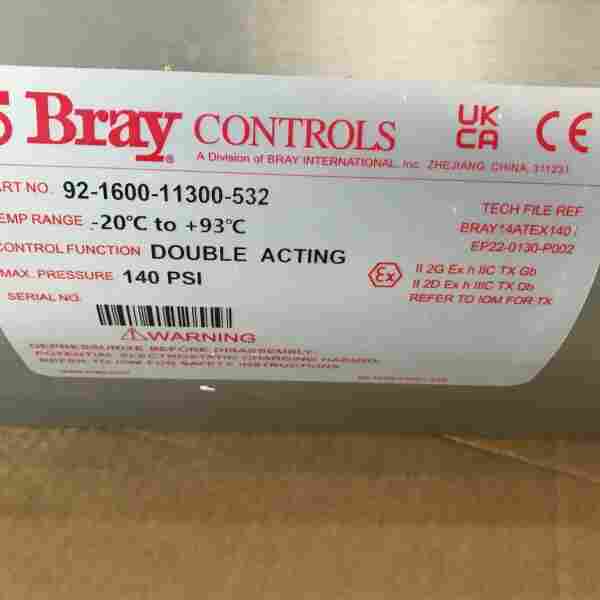 博雷BRAY气动执行器92-1280-11300-532角行程单作用