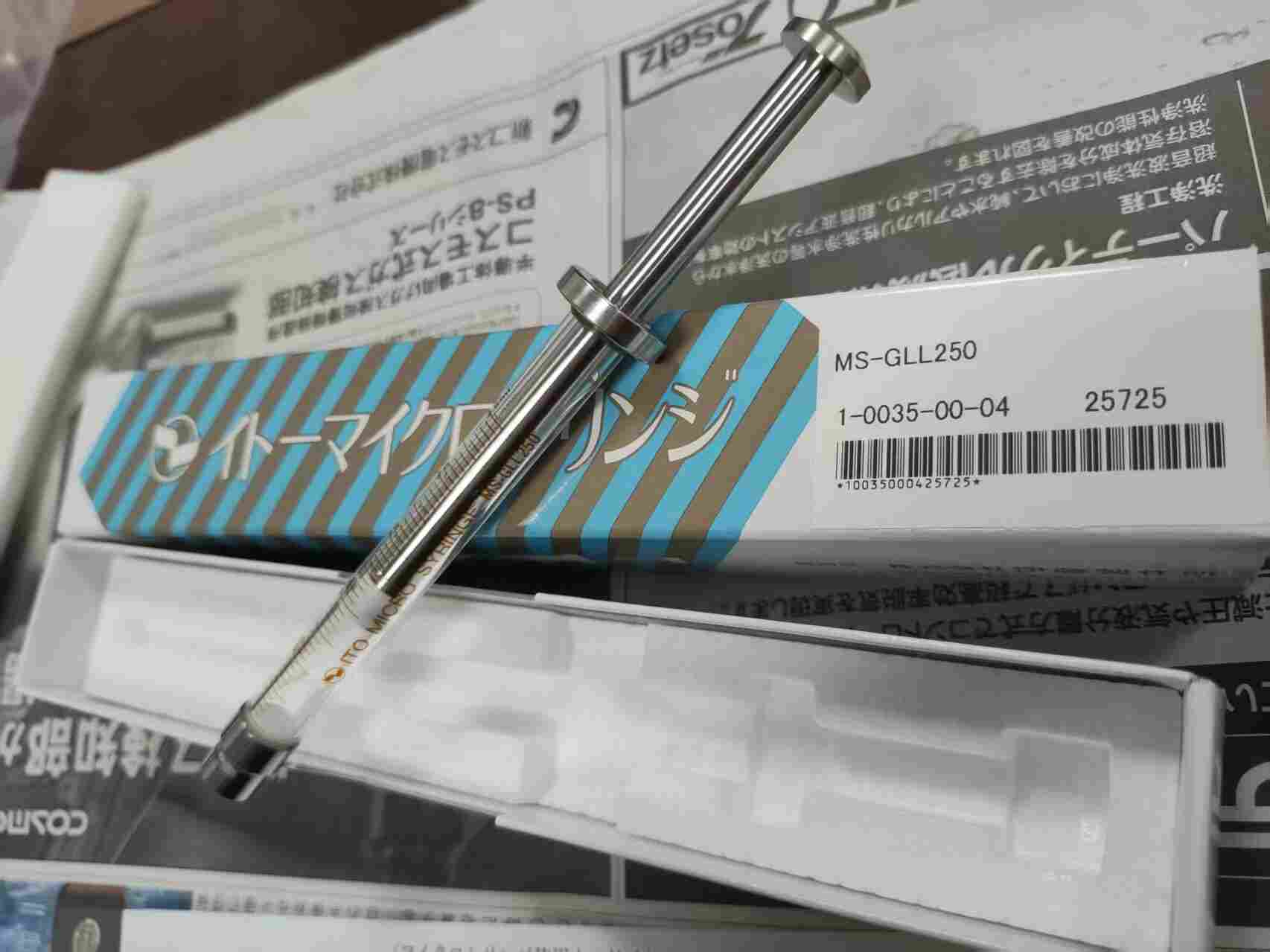 日本 ITOH 伊藤制作所 MS-GLL250 气密型精密分注器 2.5mL 鲁尔锁微量进样注射器