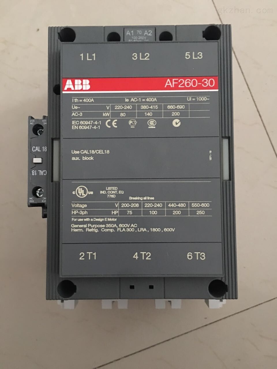 ABB塑壳断路器T5L400 PR221DS-I R320 WMP 3PABB授权代理接触器