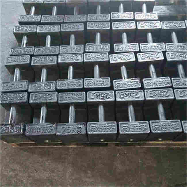 舟山25公斤铸铁锁型砝码