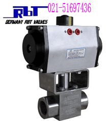 BRT進口帶氣缸高壓球閥