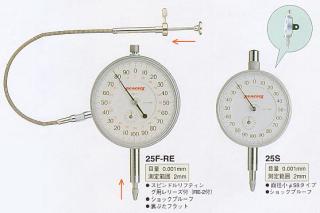 25F-RE指针千分表|日本PEACOCK孔雀千分表