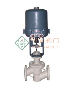 電子式電動襯氟單座調(diào)節(jié)閥