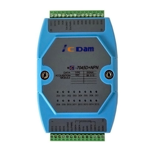 C-7045NPN 16路隔離開(kāi)關(guān)量 數(shù)字量輸出模塊 MODBUS RTU協(xié)議