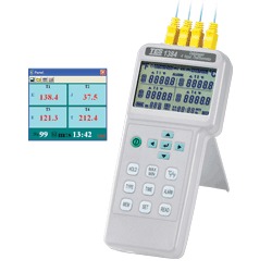 TES-1384 四通道溫度計/記錄器