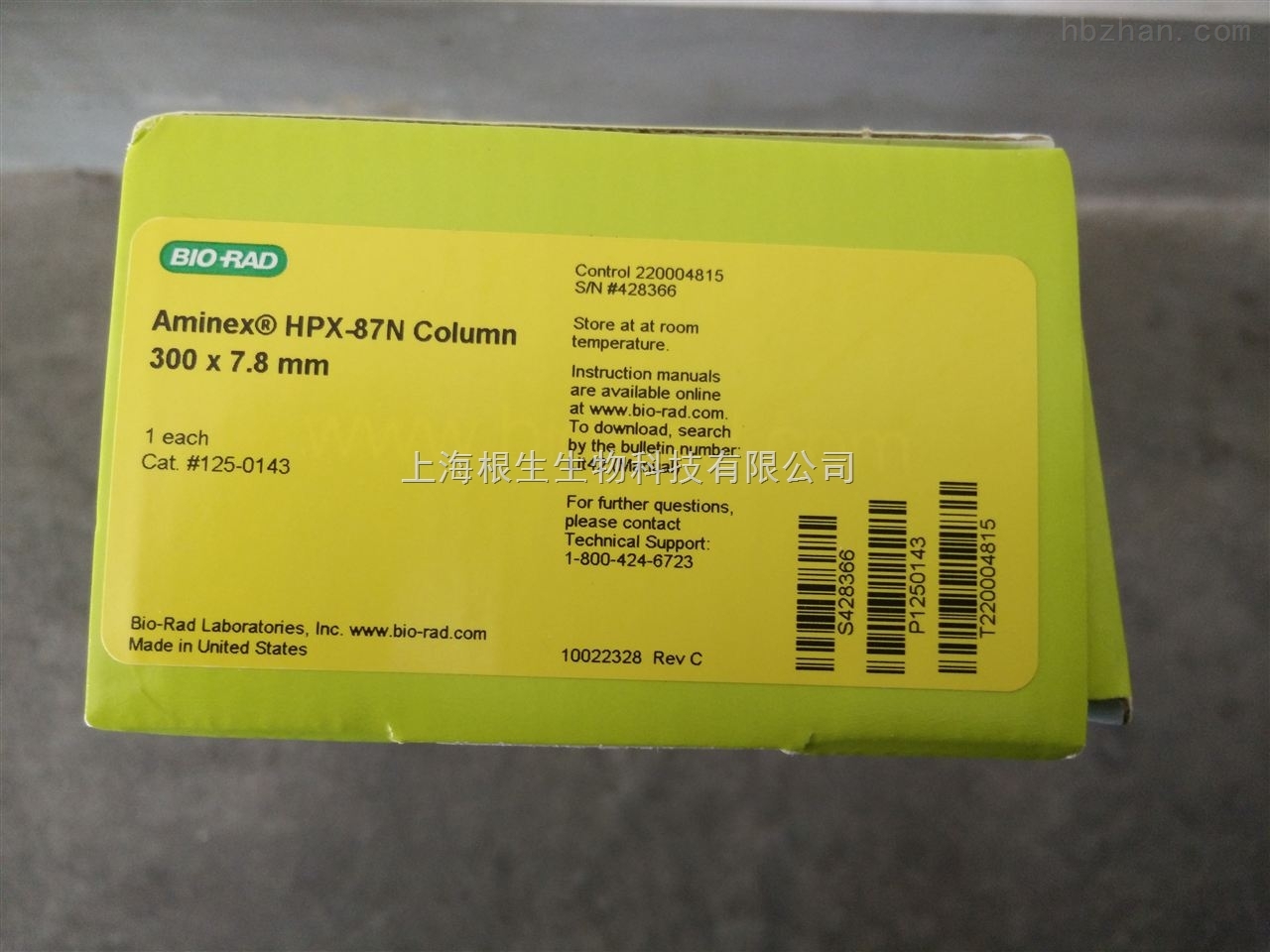 伯乐Bio-Rad色谱柱Aminex HPX-87N色谱柱1250143