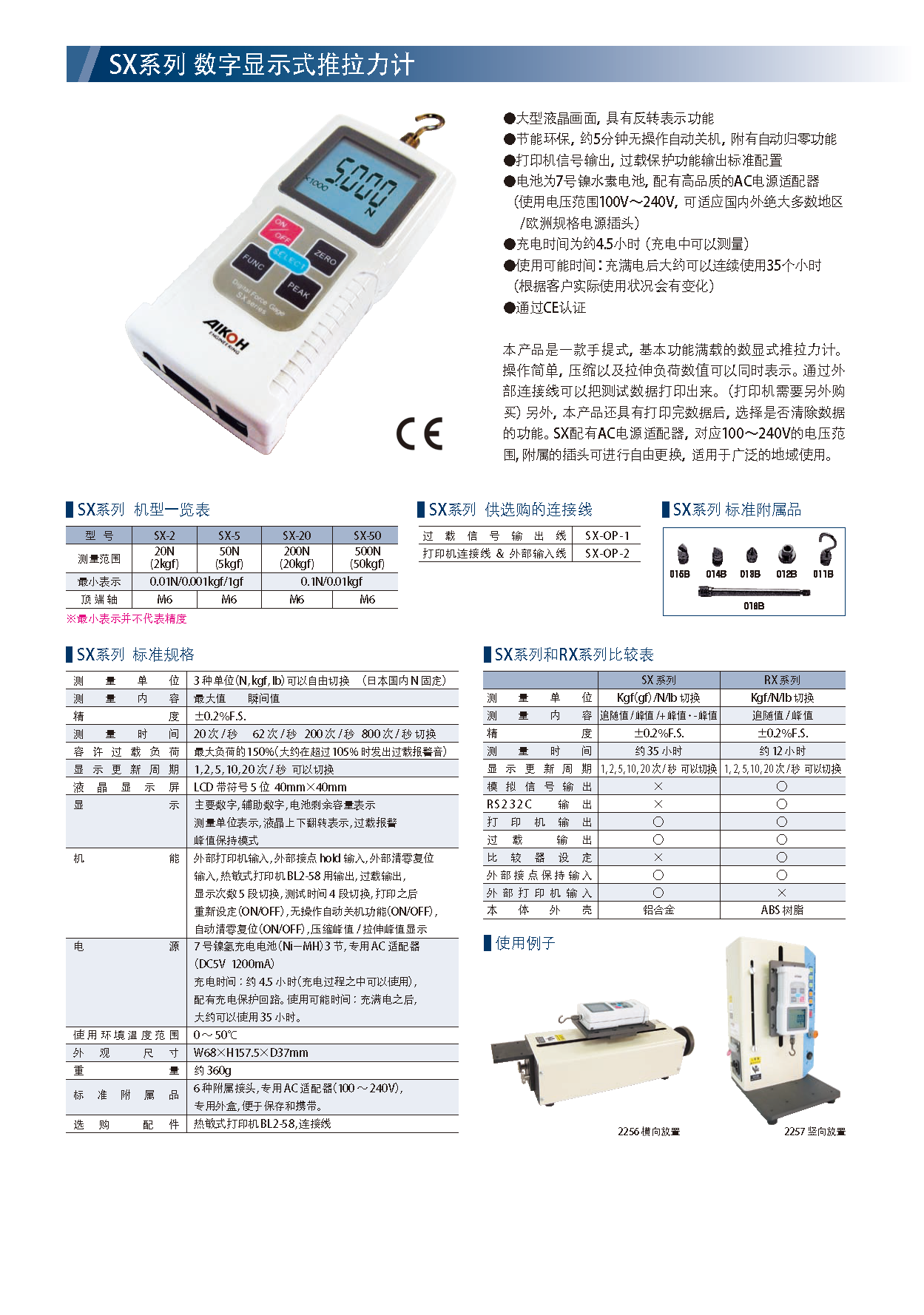 日本爱光推拉力计SX-5数显推拉力计 AIKOH推拉力计