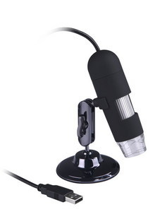 电子显微镜数码显微镜500倍高清USB显微镜+25厘米距离+8颗白光LED灯 型号:USB-500X(产品升级带测量软件)库号：M317581