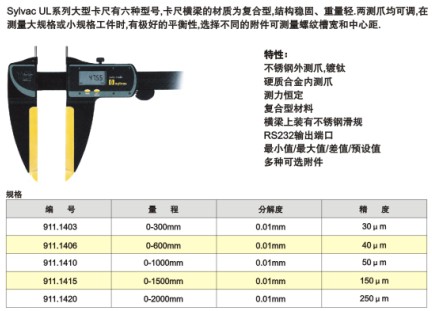 瑞士制大型卡尺