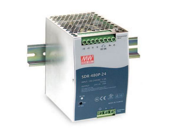 臺灣明緯meanwell導(dǎo)軌安裝DIN開關(guān)電源模塊SDR480