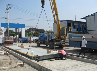 混凝土基礎電子地磅汽車衡