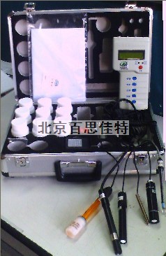 便携式水质分析仪温度 盐度 溶氧度 ｐＨ 氨氮 硫化氢