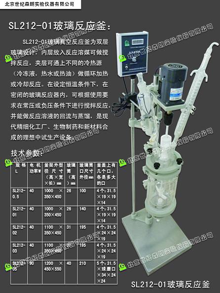 北京SL212-01双层玻璃反应釜