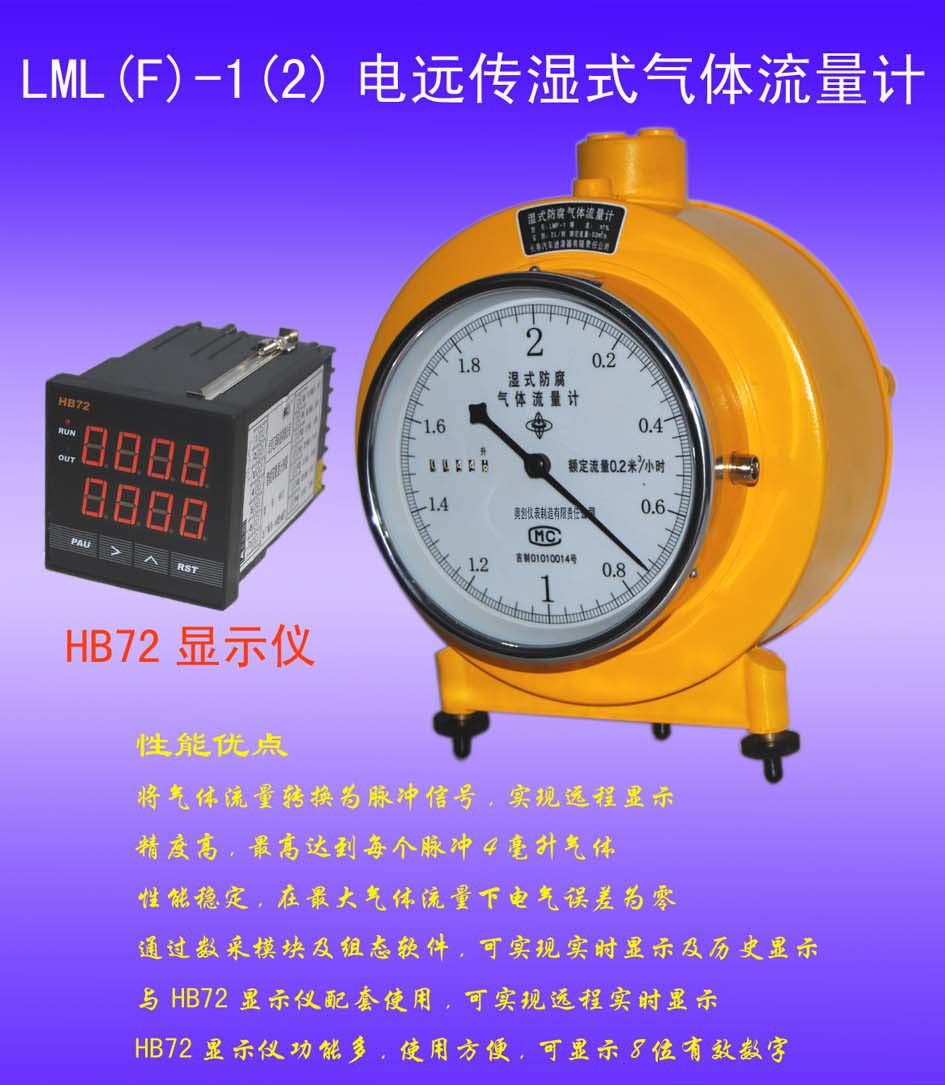 遠(yuǎn)傳濕式氣體流量計(jì) LML-1