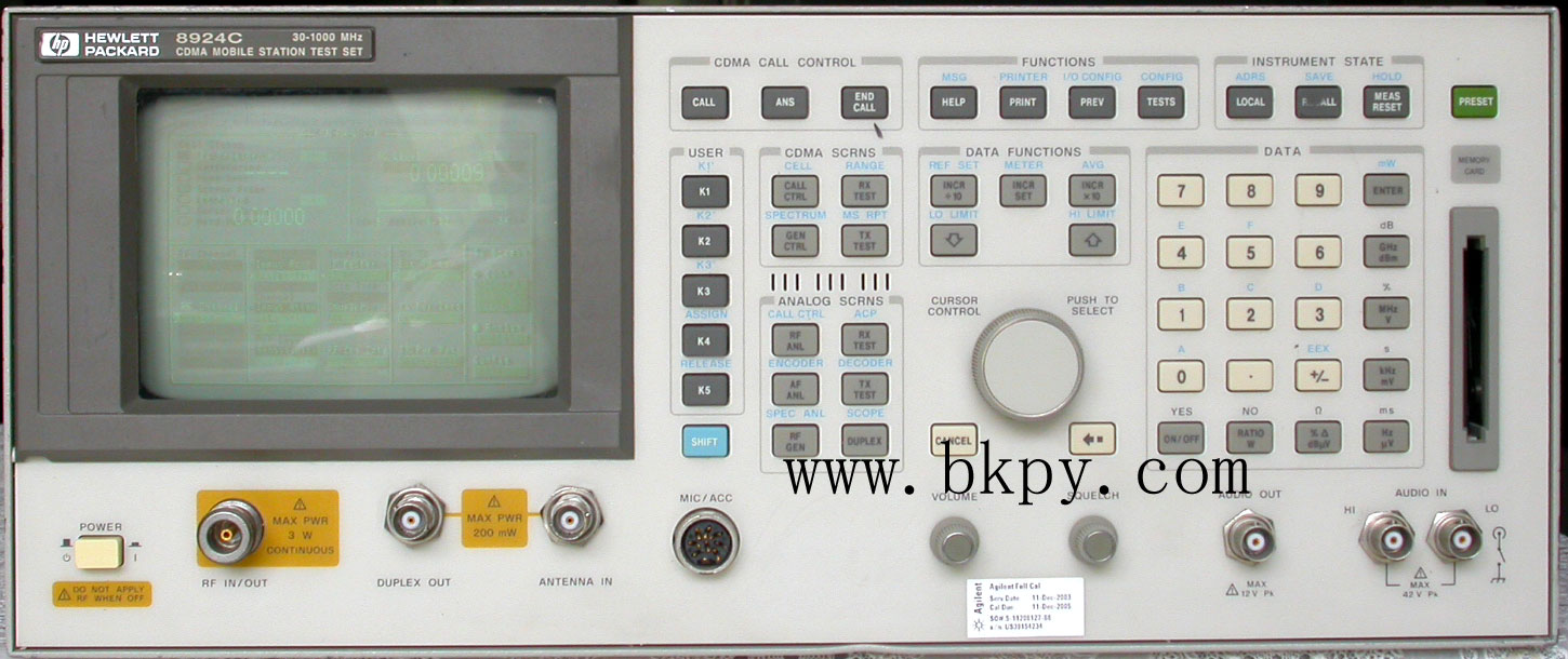 HP8924C綜合測試儀