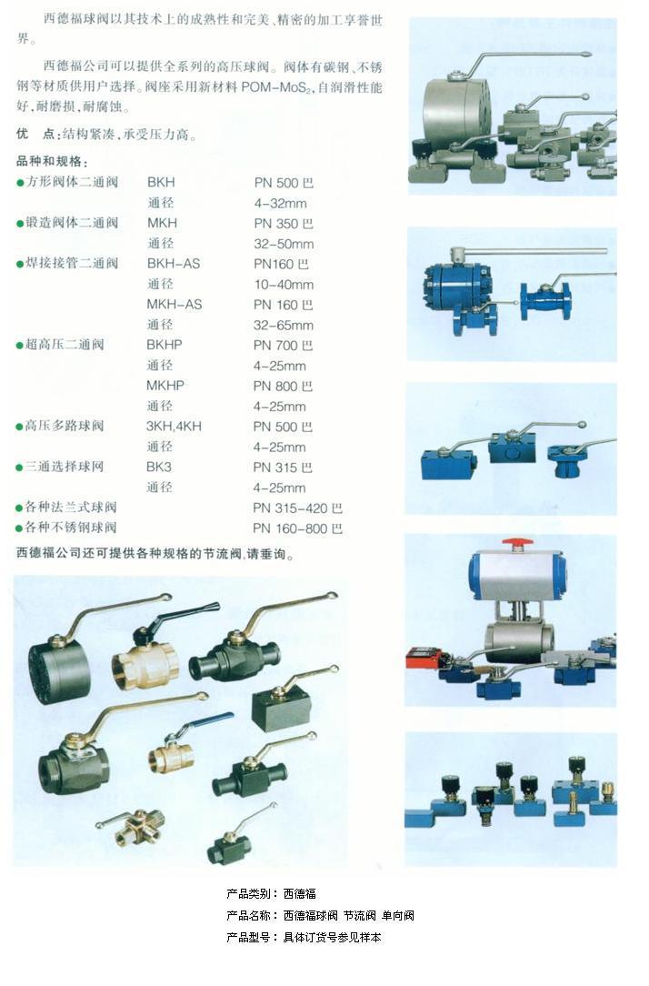 STAUFF球閥西德福STAUFF高壓球閥