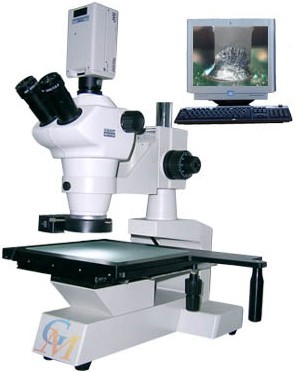 上海光密仪器厂供应三目大平台视频显微镜可接电脑