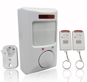 雙遙控紅外線報(bào)警器 家用防盜器 遙控防盜報(bào)警器 紅外 電子狗