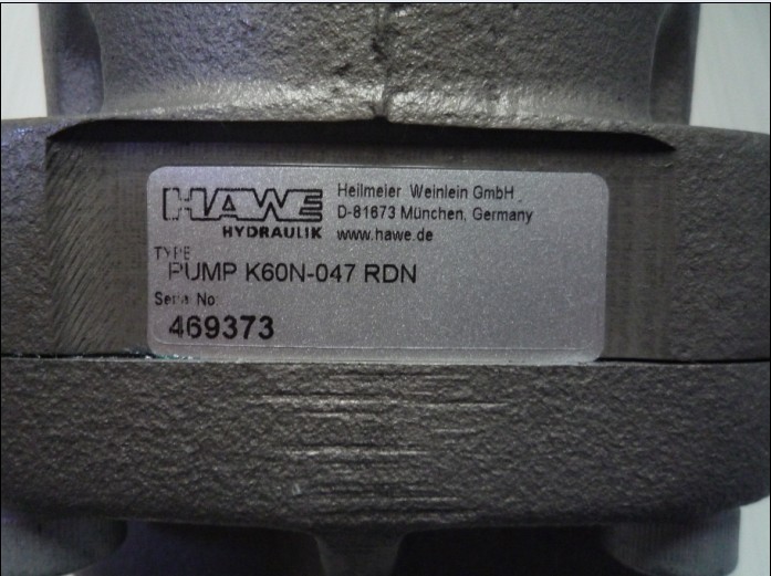 K60N-047RDNPUMP SC 047 R德國哈威HAWE柱塞泵現(xiàn)貨