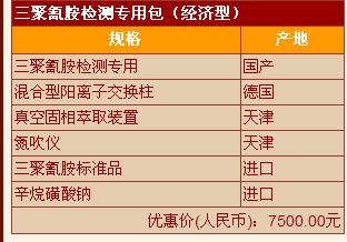 經(jīng)濟型三聚氰胺檢測包