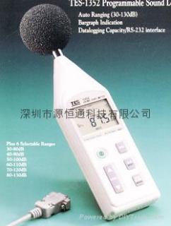 銷售--臺灣泰仕可程式噪音計TES-1352A聲級計TES1352A