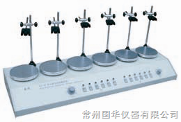 多头磁力加热搅拌器HJ-6 数显控温 6头