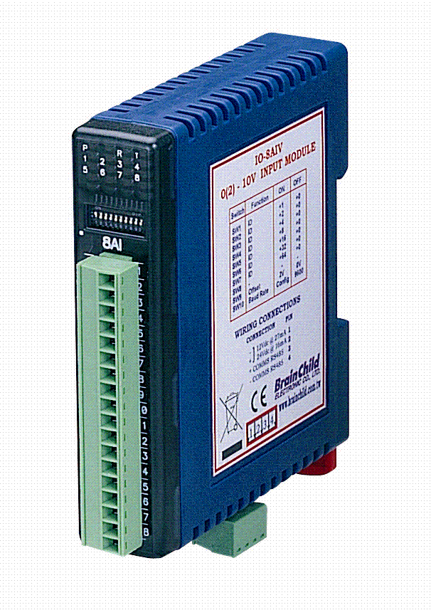 數(shù)據(jù)采集模塊,臺(tái)灣偉林8路電壓輸入模塊IO-8AIV