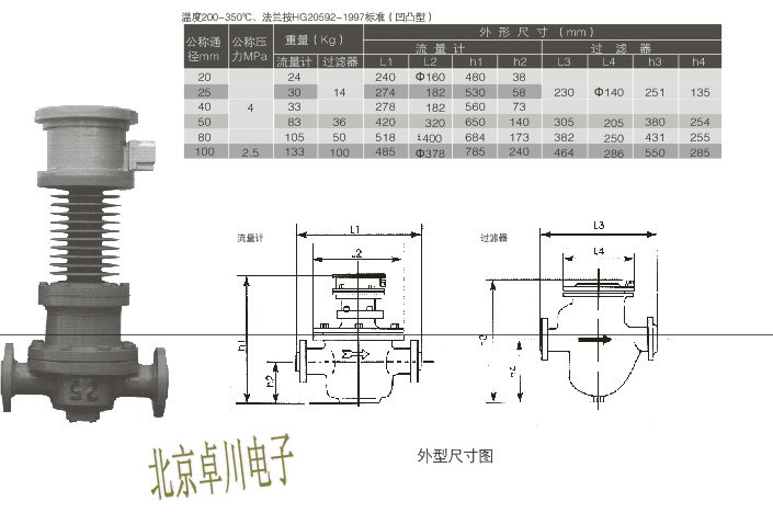 LC型橢圓齒輪流量計LG.54-LC