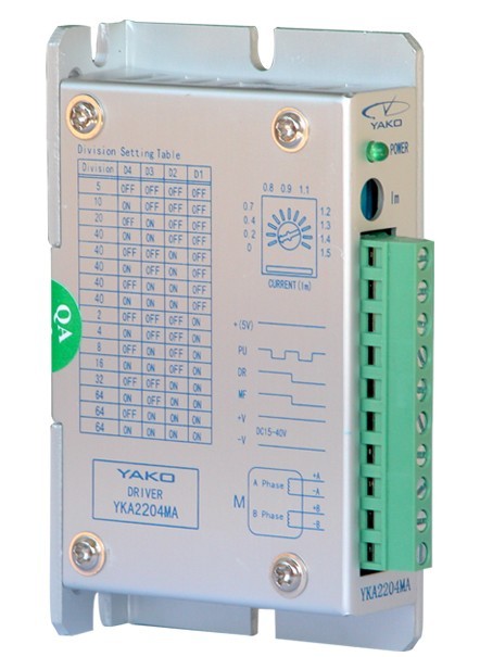 YKA2204MA為等角度恒力矩細(xì)分驅(qū)動器